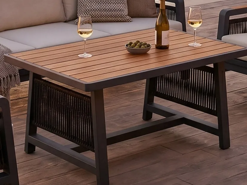 Dublin Craft coffee table with woven rope base