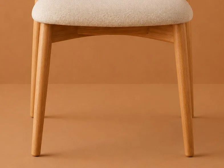 Polo chair tapered wooden legs and frame